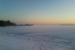 Лед в проливе Бъёркезунд, Березовые острова в Финском заливе
