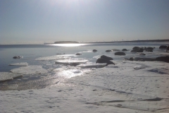 Лед в проливе Бъёркезунд, Березовые острова в Финском заливе